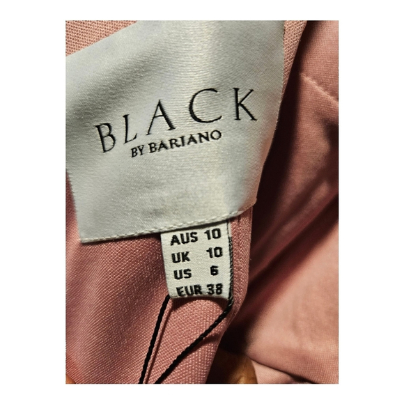 Black By BARIANO Dusty ROSE Velvet Maxi Dress Size 6 - Picture 5 of 8